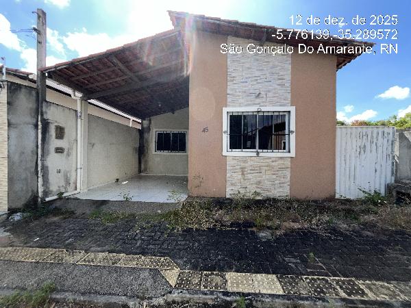 Casa em São Gonçalo do Amarante, Regomoleiro, Rua Maria Luisa Dias, N. 332, Casa 45 Casa 01 Lote 216a Quadra 019, RN. Área: 67.37m2
