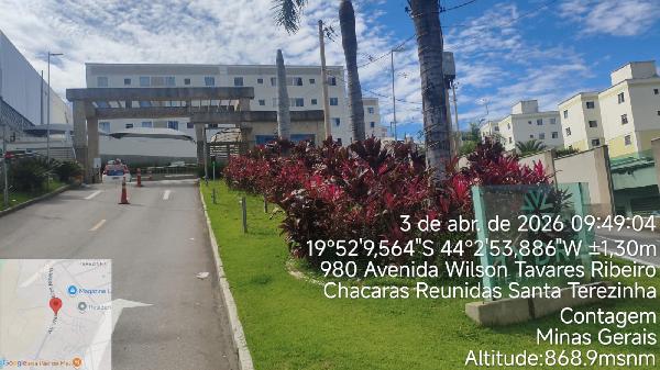 Apartamento em Contagem, Chacaras Reunidas Santa Terezinha, Avenida Wilson Tavares Ribeiro, N. 980, Apto 102, Bl 32 Lt 14 Qd 02 Vaga 485, MG. Área: 41.85m2