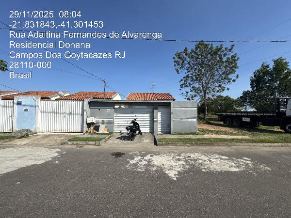 Casa em Campos dos Goytacazes, Donana, Rua Adaltina Fernandes De Alvarenga, N. 16, Qd K, Lt 06, RJ. Área: 45.46m2