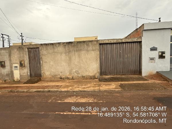Casa em Rondonópolis, Residencial Joao Antonio Fagundes - 2a P, Rua Silvino Antonio Dos Santos, Antiga Rua L, N. 531, Lt 02, Qd 06, MT. Área: 44.83m2