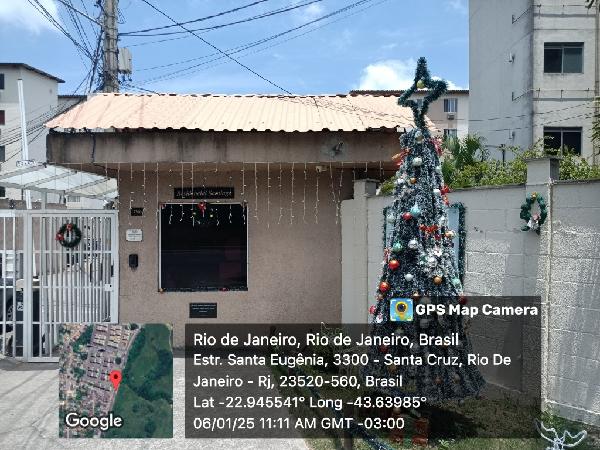 Apartamento em Rio de Janeiro, Santa Cruz, Estrada De Santa Eugenia, N. 3300, Apto 202, Bl 06, RJ. Área: 44.82m2