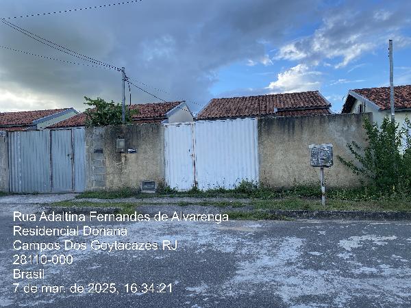 Casa em Campos dos Goytacazes, Donana, Rua Adaltina Fernandes De Alvarenga, N. 78, Tr 78, Lt 07, Qd I, RJ. Área: 45.46m2
