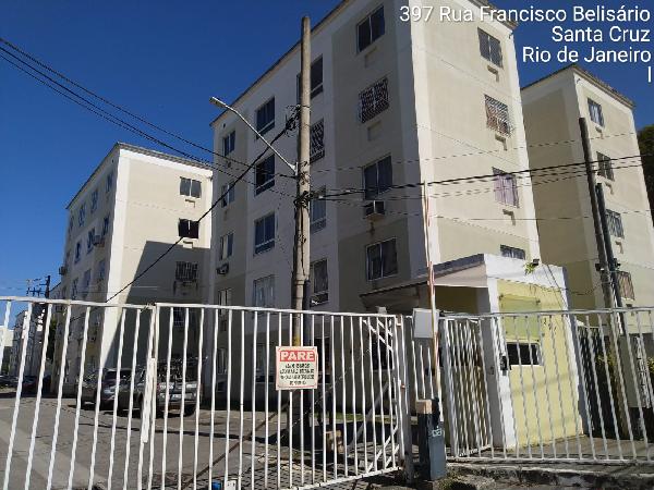 Apartamento em Rio de Janeiro, Santa Cruz, Rua Francisco Belisario, N. 370, Apto 502, Bl 08, RJ. Área: 43.72m2