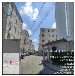 Apartamento em Mesquita, Rocha Sobrinho, Rua Quatro, N. 201, Apto 102, Bl 08, RJ. Área: 40.54m2