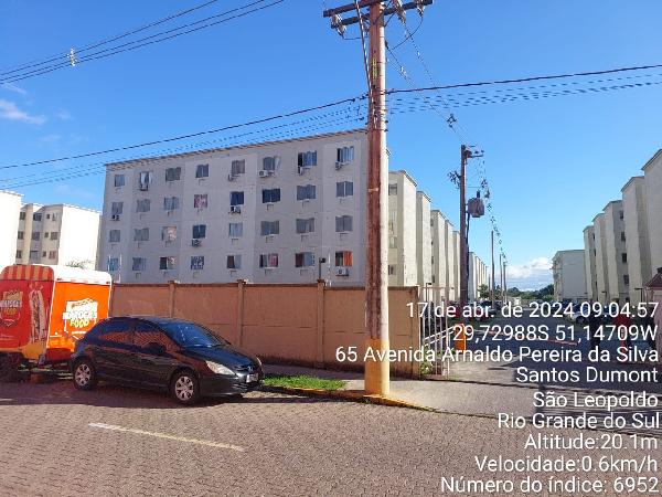 Apartamento em São Leopoldo, Santos Dumont, Rua Ricardo JoÃO Merker, N. 44, Apto 402, Bl 13, RS. Área: 41.19m2