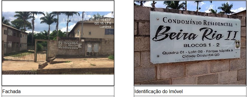 Apartamento em Cidade Ocidental, Parque Napolis A, Quadra 1, N. Sn, Apto 103, Bl 01, Lt 08, GO. Área: 51.99m2
