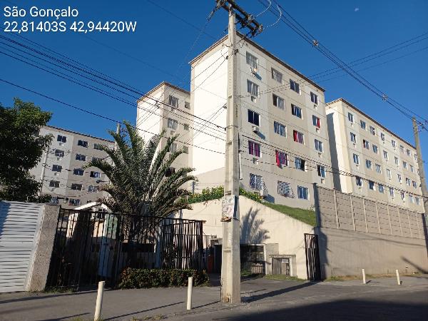 Apartamento em São Gonçalo, Monjolos, Estrada Joao De Abreu, N. 214, Apto 101, Bl 05, RJ. Área: 48.74m2