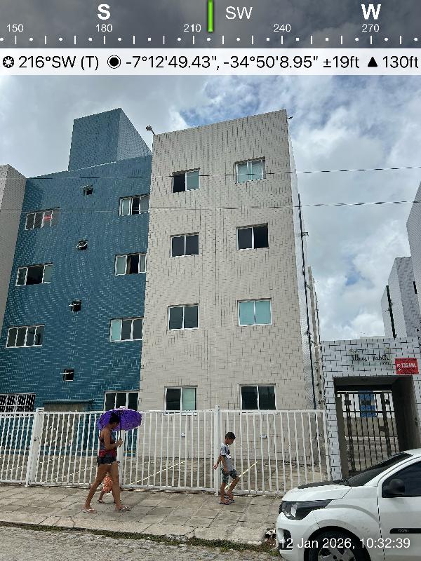 Apartamento em João Pessoa, Mucumagro, Rua Patativa Do Assare, N. 100, Apto 404, Bl B, PB. Área: 44.55m2
