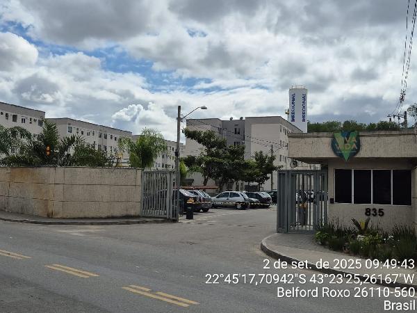 Apartamento em Belford Roxo, Santa Amelia, Rua Belo Horizonte, N. 835, Apto 305, Bl 04, Lt 01, RJ. Área: 43.29m2
