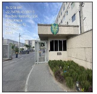 Apartamento em Belford Roxo, Santa Amelia, Rua Belo Horizonte, N. 835, Apto 306, Bl 05, Lt 01, RJ. Área: 43.29m2
