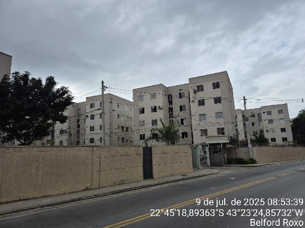 Apartamento em Belford Roxo, Santa Amelia, Rua Belo Horizonte, N. 835, Apto 507, Bl 02, Lt 01, RJ. Área: 43.29m2