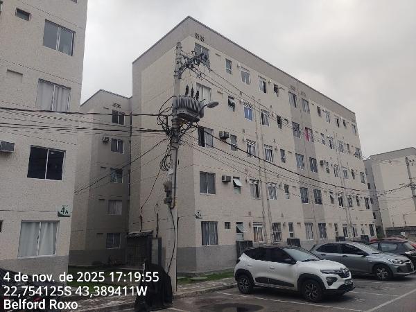Apartamento em Belford Roxo, Santa Amelia, Rua Belo Horizonte, N. 835, Apto 105, Bl 03, Lt 01, RJ. Área: 43.29m2