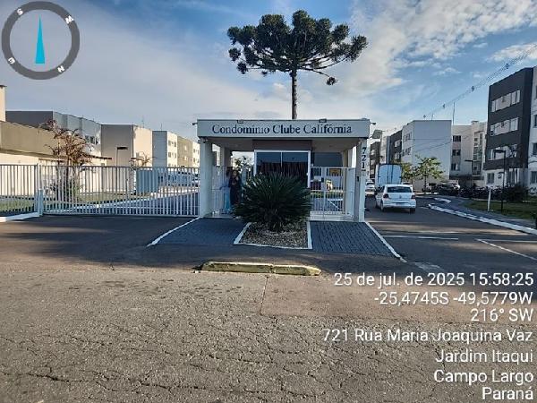 Apartamento em Campo Largo, Jardim Itaqui, Rua Maria Joaquina Vaz, N. 721, Apto 404, Tp 12 Bl 15 Vg 716, PR. Área: 40.31m2