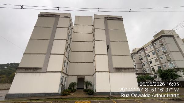 Apartamento em Novo Hamburgo, Canudos, Rua Oswaldo Arthur Hartz, N. 990, Apto 102, Bloco 01, TÉRreo Ou 1° Pavimento, RS. Área: 39.63m2