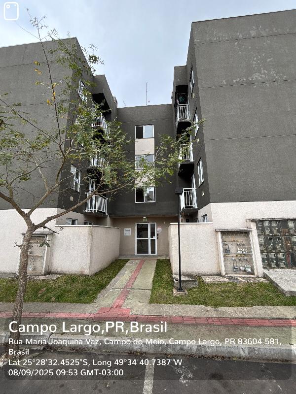 Apartamento em Campo Largo, Jardim Itaqui, Rua Maria Joaquina Vaz, N. 721, Apto 101, Pav T Bl 20 Vg 464, PR. Área: 43.61m2