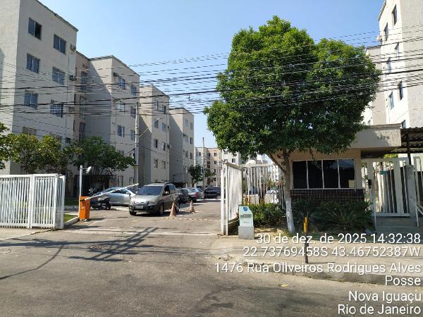 Apartamento em Nova Iguaçu, Ceramica, Rua Oliveiros Rodrigues Alves, N. 1476, Apto 303, Bl 19, RJ. Área: 43.08m2