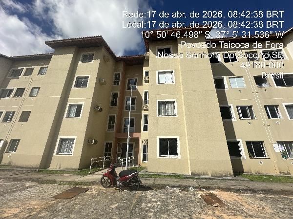 Apartamento em Nossa Senhora do Socorro, Taicoca De Fora, Rua Flor De Gardenia, N. 800, Apto 108, Bl 04, SE. Área: 45.65m2