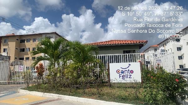 Apartamento em Nossa Senhora do Socorro, Taicoca De Fora, Rua Flor De Gardenia, N. 800, Apto 208, Bl 04 Vg 151, SE. Área: 45.59m2