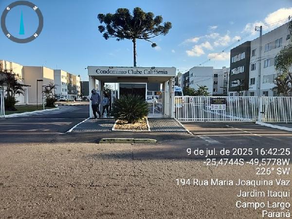 Apartamento em Campo Largo, Jardim Itaqui, Rua Maria Joaquina Vaz, N. 721, Apto 103, Tipo 6 Bl 13, PR. Área: 40m2
