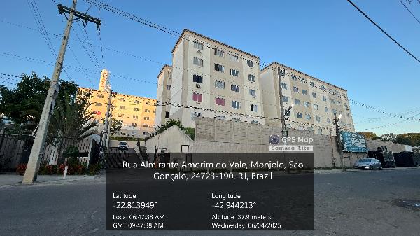 Apartamento em São Gonçalo, Monjolos, Estrada Joao De Abreu, N. 214, Apto 203, Bl 05, RJ. Área: 47.67m2 Apartamento em São Gonçalo, Monjolos, Estrada Joao De Abreu, N. 214, Apto 203, Bl 05, RJ. Área: 47.67m2