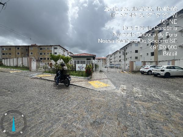 Apartamento em Nossa Senhora do Socorro, Taicoca De Fora, Rua Flor De Gardenia, N. 800, Apto 103, Bl 03, Lt K, Qd K, Vaga N 33, SE. Área: 45.59m2