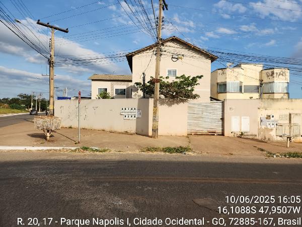Apartamento em Cidade Ocidental, Parque Napolis A, Quadra 05 Lote 19 Rua 21, N. Sn, Apto 201,, GO. Área: 46.57m2
