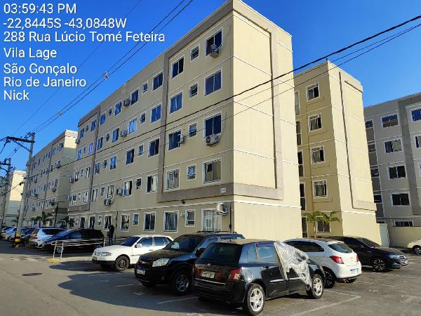 Apartamento em São Gonçalo, Vila Lage, Avenida Lucio Tome Feteira, N. 496, Apto 506, Bl 11, RJ. Área: 40.82m2