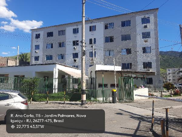 Apartamento em Nova Iguaçu, Jardim Palmares, Rua Ana Carla, N. 110, Apto 104, Bl 1, RJ. Área: 43.3m2