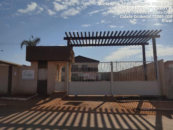 Apartamento em Cidade Ocidental, Mansoes Recreio Mossoro, Rua Oswaldo Cruz, N. Sn, Apto 804, Bl 08, Qd 03, Ch 15, GO. Área: 47.95m2