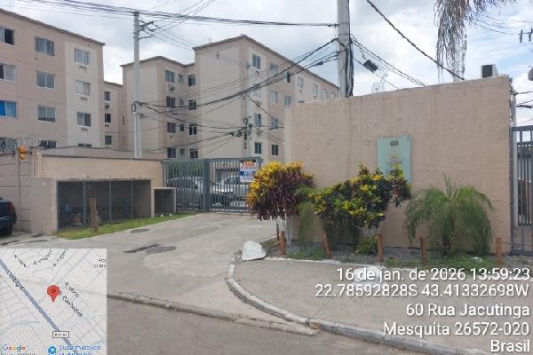 Apartamento em Mesquita, Vila Norma, Rua Jacutinga, N. 60, Apto 302, Bl 11, RJ. Área: 40.54m2