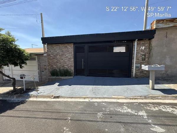 Casa em Marília, Residencial Delazir Apparecida Cigano He, Rua Emilia Satiko Shimada, N. 78, Lt 07 Qd J, SP. Área: 42.57m2