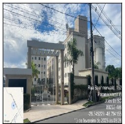 Apartamento em Joinville, Paranaguamirim, Rua Boehmerwald, N. 123, Apto 201, Bl 02, SC. Área: 42.85m2