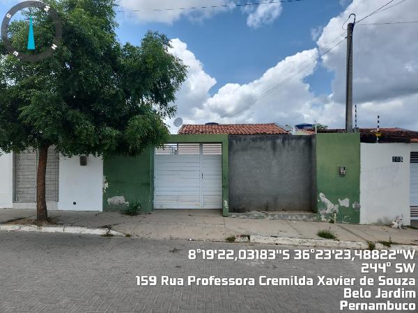 Casa em Belo Jardim, Euno Andrade Da Silva, Rua Professora Cremilda Xavier De Souza, N. 159, Lt 03 Qr 24, PE. Área: 46.3m2
