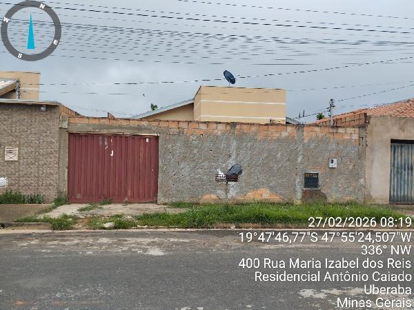 Casa em Uberaba, Loteamento Antonio Caiado, Rua Maria Izabel Dos Reis, N. 410, Lt 21, Qd Z, MG. Área: 46.49m2
