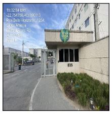Apartamento em Belford Roxo, Santa Amelia, Rua Belo Horizonte, N. 835, Apto 108, Bl 03, Lt 01, RJ. Área: 43.29m2