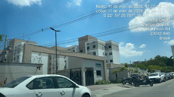 Apartamento em Rio de Janeiro, Campo Grande, Rua Projetada 1, N. 91, Apto 507, Bl 10, Lt 02, Qd 01, Pal 49276, RJ. Área: 43.7m2