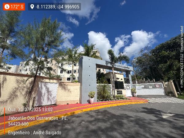 Apartamento em Jaboatão dos Guararapes, Socorro, Via Local Vi, N. 250, Apto 408, Bl 08, PE. Área: 42.19m2