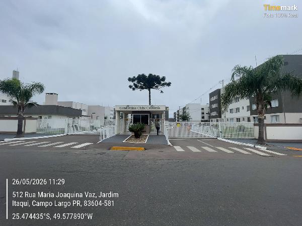 Apartamento em Campo Largo, Jardim Itaqui, Rua Maria Joaquina Vaz, N. 721, Apto 401, 4º Pavimento Bloco 02, PR. Área: 40.31m2