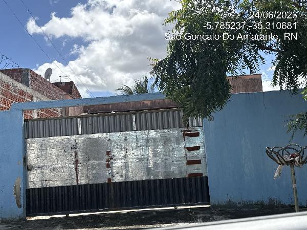 Casa em São Gonçalo do Amarante, Santo Antonio Do Potengi, Rua Beluga, N. 40, Lt 355 Qd 16, RN. Área: 58.12m2