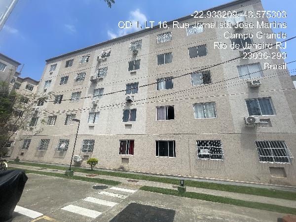 Apartamento em Rio de Janeiro, Campo Grande, Rua Hermogenes, N. 851, Apto 402, Bl 18, RJ. Área: 46.9m2
