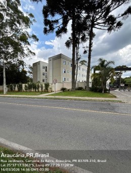 Apartamento em Araucária, Campina Da Barra, Rua Jardineira, N. 156, Apto 104, Bl 02a Pv 01 Terreo  Vg 51, PR. Área: 38.4m2