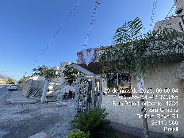 Apartamento em Belford Roxo, Santa Amélia, Rua Belo Horizonte, N. Sn, Apto 301, Bl 11, RJ. Área: 43.29m2