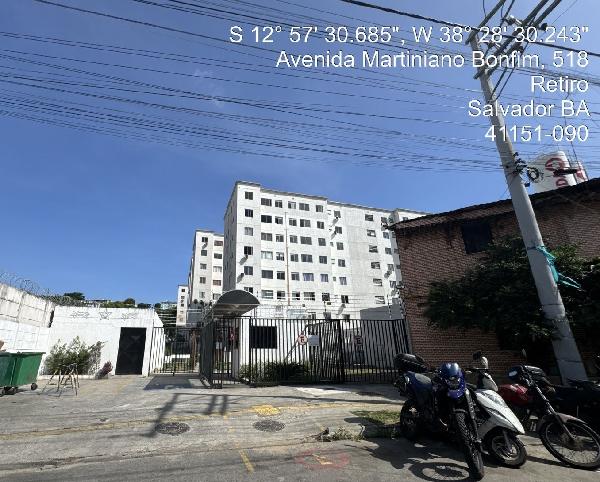 Apartamento em Salvador, Retiro, Avenida Martiniano Bonfim, N. 46, Apto 005, Bl 02, BA. Área: 41.89m2