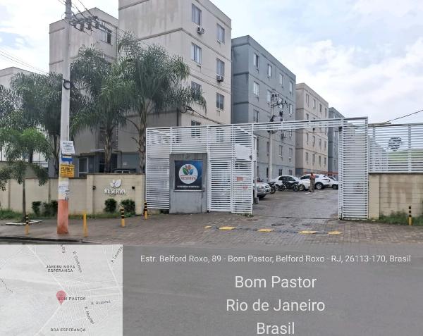 Apartamento em Belford Roxo, Bom Pastor, Estrada Belford Roxo, N. 977, Apto 1b02, Bl 01, RJ. Área: 48m2