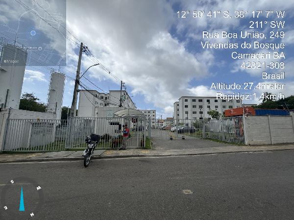 Apartamento em Camaçari, Boa Uniao (abrantes), Rua Colonia Boa Uniao, N. Sn, Apto 001, Bloco 12, BA. Área: 40.53m2