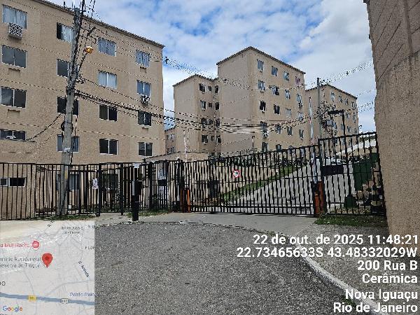 Apartamento em Nova Iguaçu, Ceramica, Rua B, N. 200, Apto 403, Bl 19, RJ. Área: 40.54m2