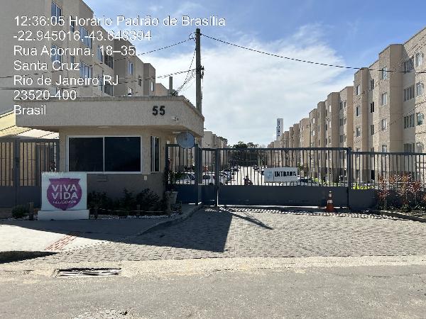 Apartamento em Rio de Janeiro, Santa Cruz, Rua Aporuna, N. 55, Apto 508, Bl 06, RJ. Área: 41.07m2