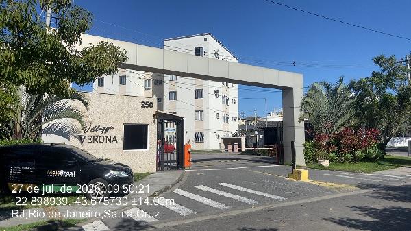 Apartamento em Rio de Janeiro, Santa Cruz, Rua Projetada A, N. 250, Apto 403, Bl 11, RJ. Área: 44.22m2