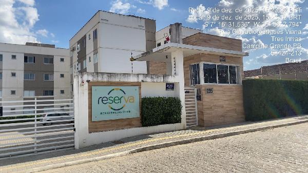 Apartamento em Campina Grande, Tres Irmas, Rua Clavacio Rodrigues Viana, N. 235, Apto 106, Unidade 106, Bloco C , Vaga 101, PB. Área: 40.52m2