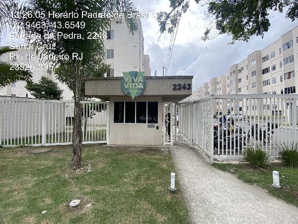 Apartamento em Rio de Janeiro, Santa Cruz, Estrada Da Pedra, N. 2243, Apto 204, Bl 06, RJ. Área: 41.19m2